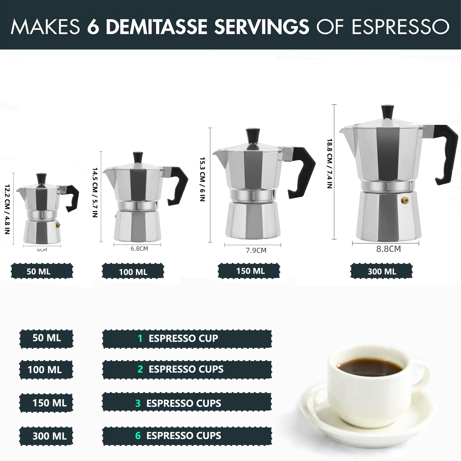 Moka Pot Aluminium Klasik 50-3 - Coffee Equipment Wdt ulasan dan harga